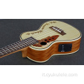 Ukulele da 23 pollici con finiture in perle verdi